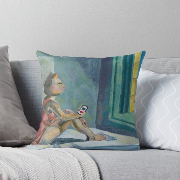 Item preview, Match in the Morning Sun. Painting based on the work of Edward Hopper designed and sold by evelyn-at-work.