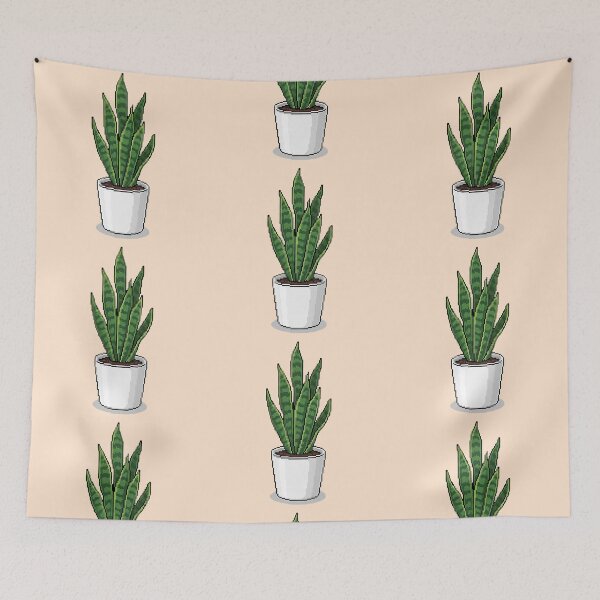 Item preview, Pixel Art Sansevieria Plant designed and sold by Potato Quality Prints.