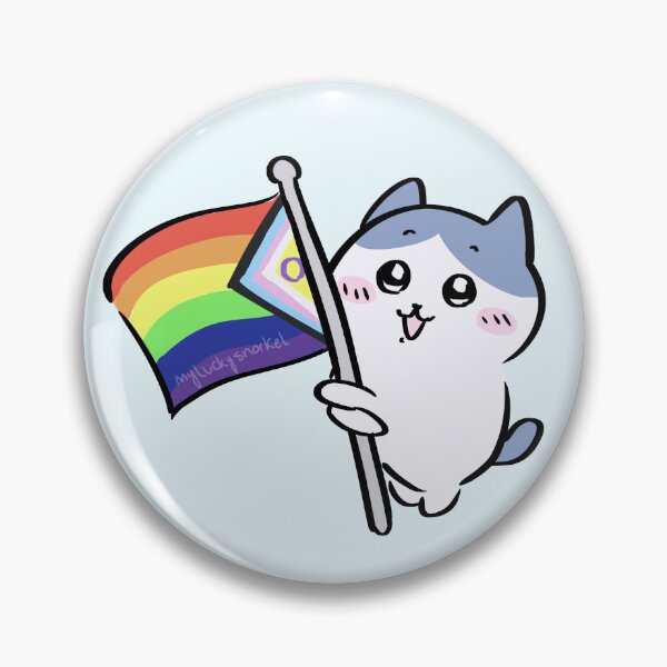 Item preview, Bandera del orgullo del progreso de Hachiware designed and sold by myluckysnorkel.