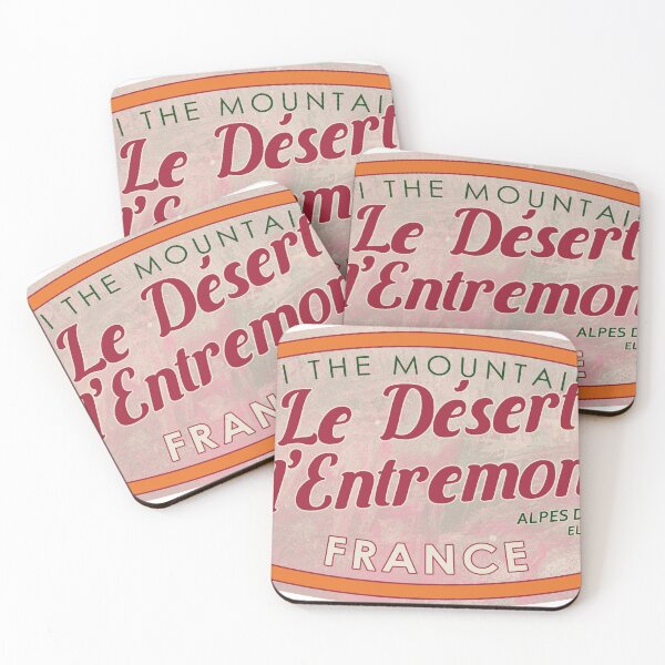 Item preview, Le Désert d’Entremont, France, Alpes du Nord, Ski, textured skiing badge designed and sold by Wanderful-roads.