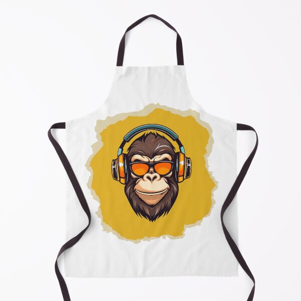 Item preview, Cool DJ Gorilla Headphones Graphic designed and sold by AM.87.