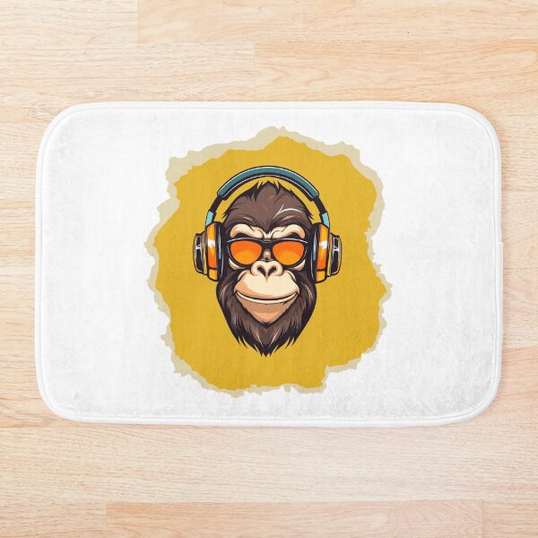 Item preview, Cool DJ Gorilla Headphones Graphic designed and sold by AM.87.