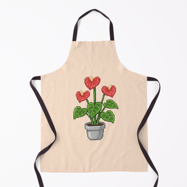 Item preview, Pixel Art Anthurium Plant designed and sold by Potato Quality Prints.