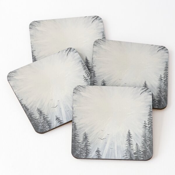 Item preview, Sunlight through trees painting designed and sold by lilyrosejessicaarts.
