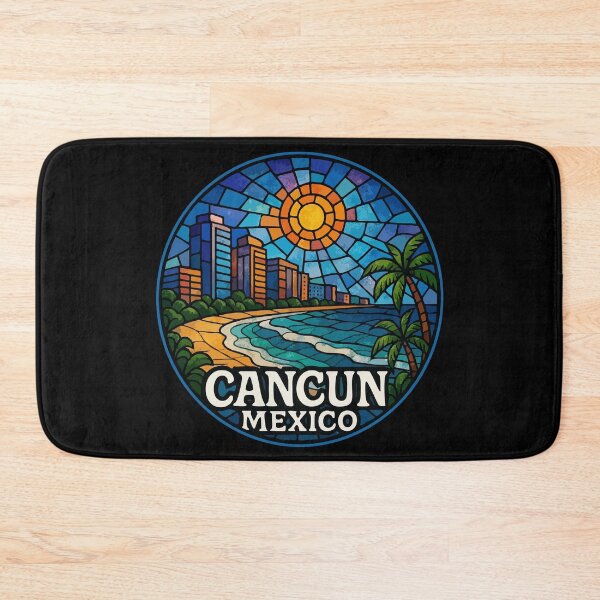 Item preview, Cancun Mexico Stained Glass Art designed and sold by TomFrontierArt.