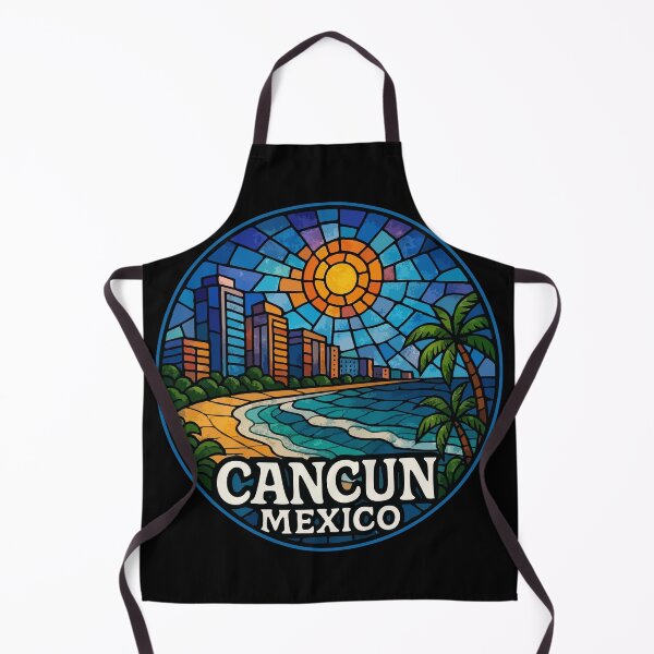 Item preview, Cancun Mexico Stained Glass Art designed and sold by TomFrontierArt.