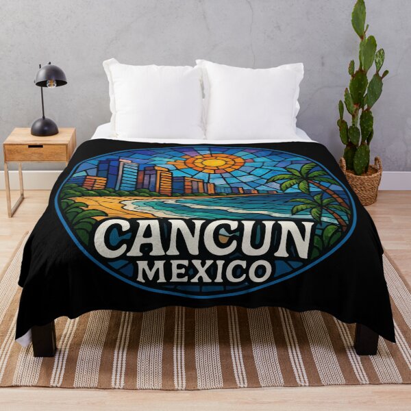 Item preview, Cancun Mexico Stained Glass Art designed and sold by TomFrontierArt.