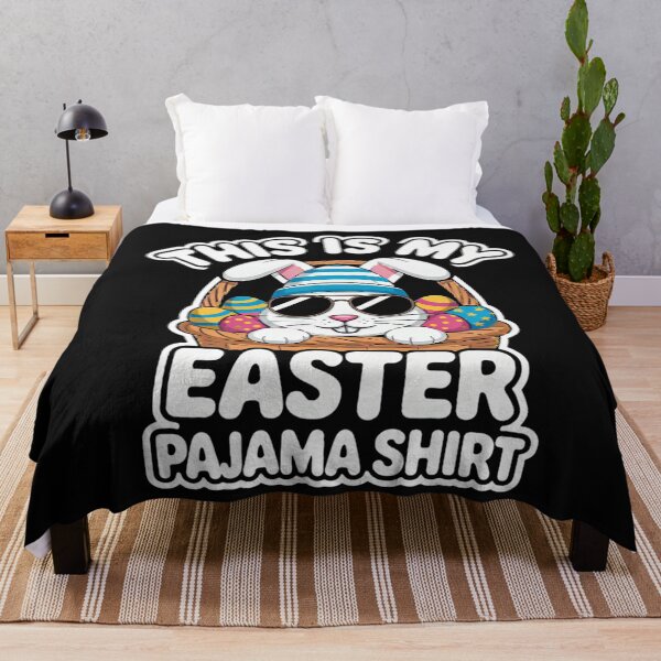 Item preview, Cool Easter Egg Basket Bunny This is My Easter Pajama Shirt designed and sold by clothesy7.
