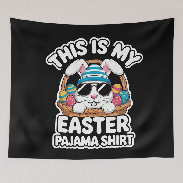 Item preview, Cool Easter Egg Basket Bunny This is My Easter Pajama Shirt designed and sold by clothesy7.