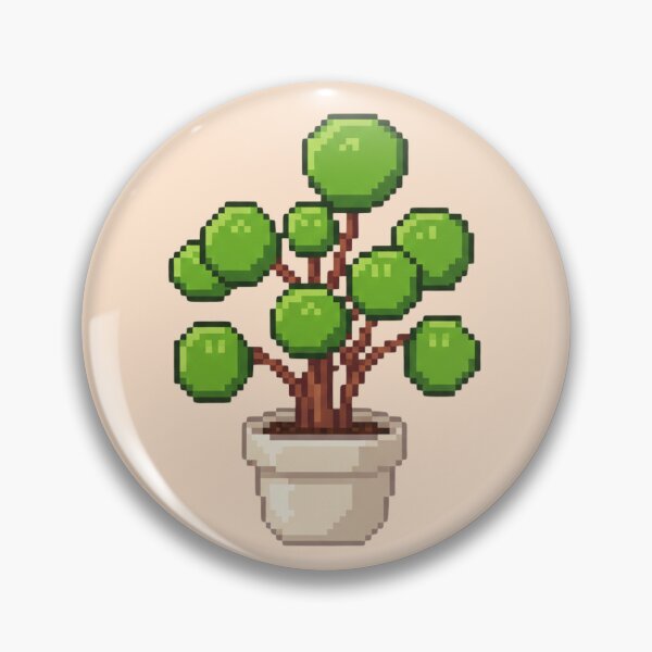 Item preview, Pixel Art Topiary Plant designed and sold by Potato Quality Prints.