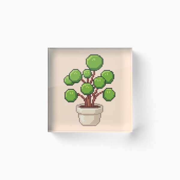Item preview, Pixel Art Topiary Plant designed and sold by Potato Quality Prints.