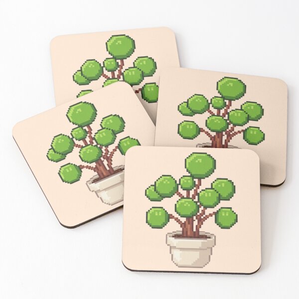 Item preview, Pixel Art Topiary Plant designed and sold by Potato Quality Prints.