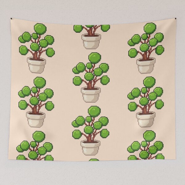 Item preview, Pixel Art Topiary Plant designed and sold by Potato Quality Prints.