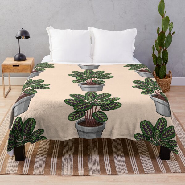 Item preview, Pixel Art Maranta Plant designed and sold by Potato Quality Prints.