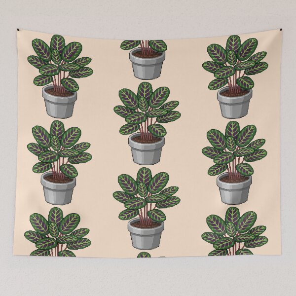 Item preview, Pixel Art Maranta Plant designed and sold by Potato Quality Prints.