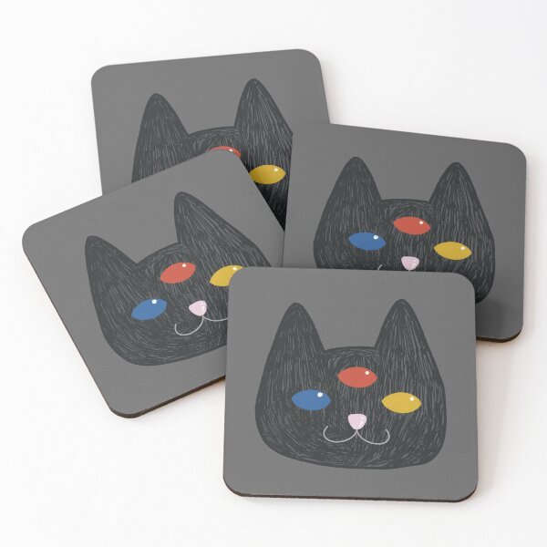 Item preview, Lucky Black Cat - Indie Minimalist Art designed and sold by ghostieking.