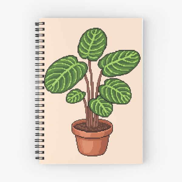 Aperçu de l'œuvre Calathea en pixel art créée et vendue par Potato Quality Prints.