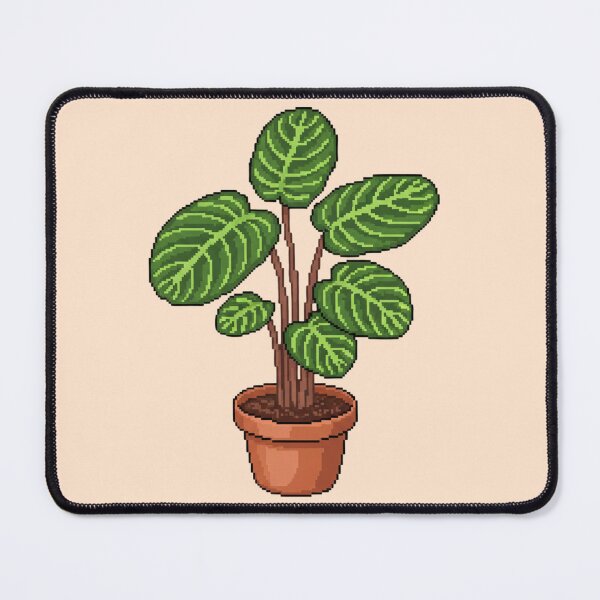 Item preview, Pixel Art Calathea Plant designed and sold by Potato Quality Prints.