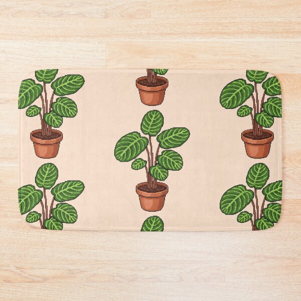 Item preview, Pixel Art Calathea Plant designed and sold by Potato Quality Prints.
