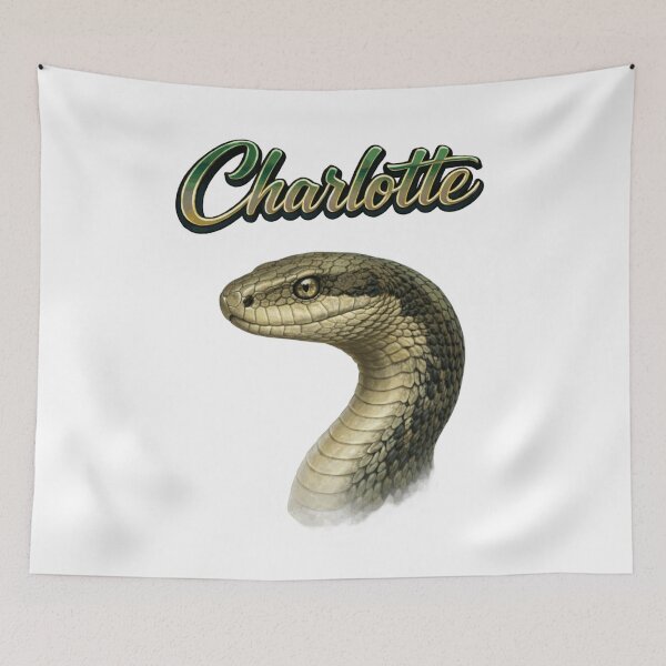 Item preview, Charlotte Snake Zodiac — Wisdom, Intuition and Elegant Power of the Chinese Snake designed and sold by AlexLineArt.
