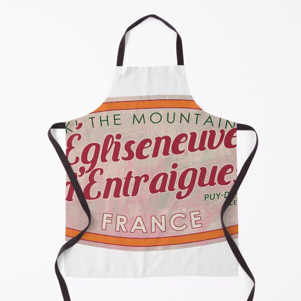 Item preview, Égliseneuve-d'Entraigues, France, Puy-de-Dôme, Ski, textured skiing badge designed and sold by Wanderful-roads.