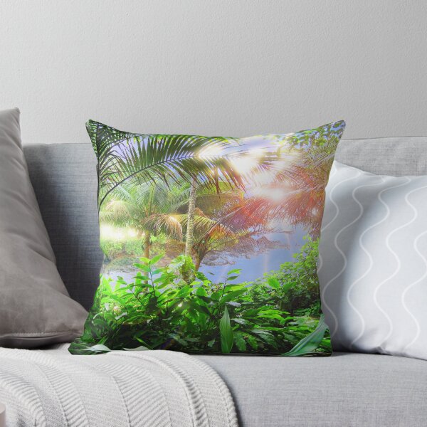 Aperçu de l'œuvre Streaming Hawaiian Sunlight Landscape créée et vendue par bloomingvine.