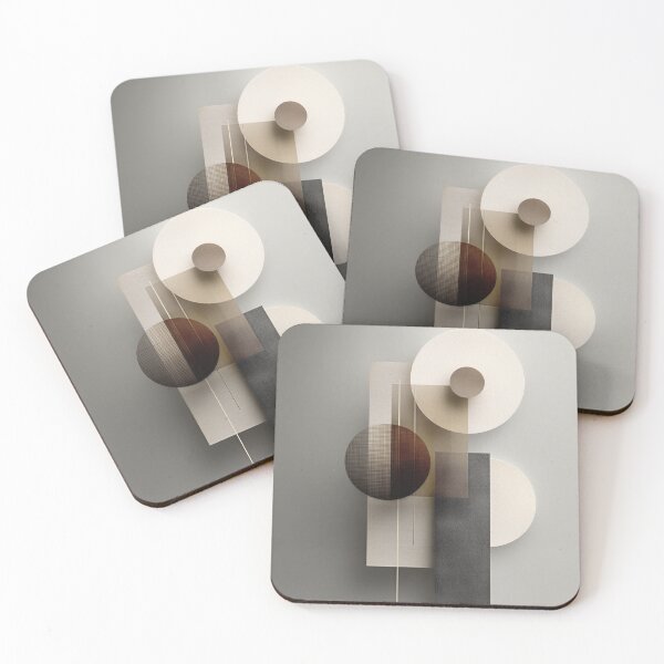 Item preview, Minimalist Abstract Geometric Shapes Neutral Earth Tones Japandi Art designed and sold by Clarity-Vault.