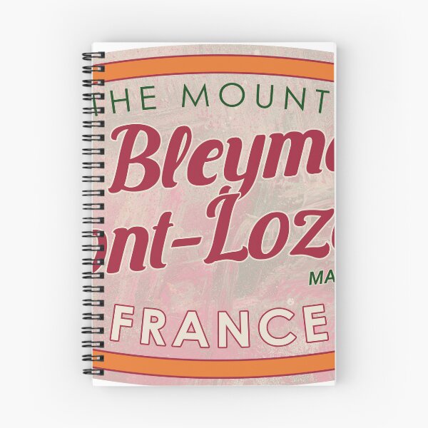 Item preview, Le Bleymard – Mont-Lozère, France, Massif Central, Ski, textured skiing badge designed and sold by Wanderful-roads.