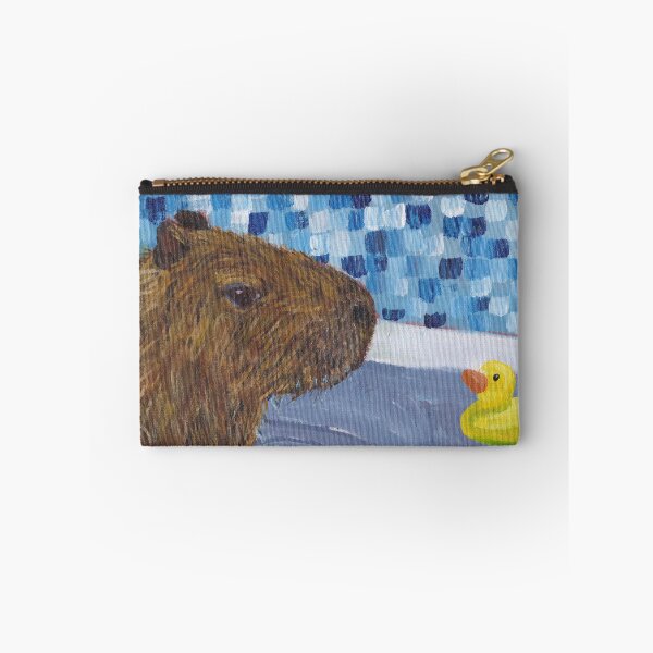 Item preview, Capybara taking a bath designed and sold by evelyn-at-work.