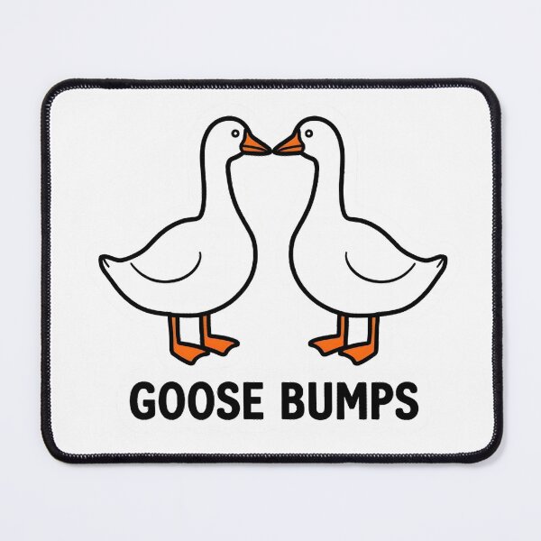 Item preview, Goose Bumps Sticker – Cute Goose Pair Design designed and sold by AnimeCraftLab.