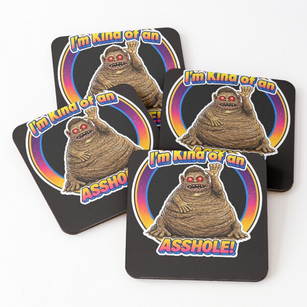 Item preview, Holy Chet! Retro Blob Monster Badge designed and sold by Popcorn Odyssey.