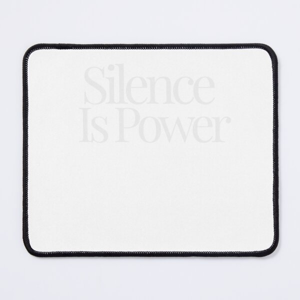 Item preview, Silence Is Power – Minimalist Anti-Noise Quote designed and sold by CalmMandala.