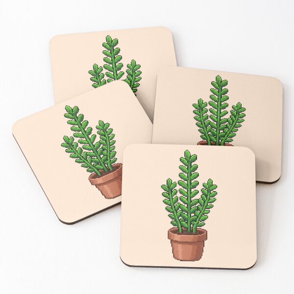 Item preview, Pixel Art Cylindrical Plant designed and sold by Potato Quality Prints.