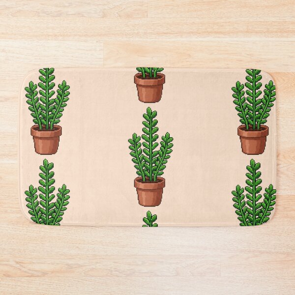 Item preview, Pixel Art Cylindrical Plant designed and sold by Potato Quality Prints.