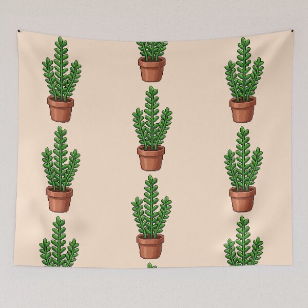 Item preview, Pixel Art Cylindrical Plant designed and sold by Potato Quality Prints.