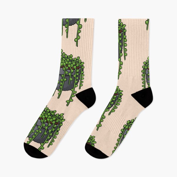 Item preview, Pixel Art Hanging Plant designed and sold by Potato Quality Prints.