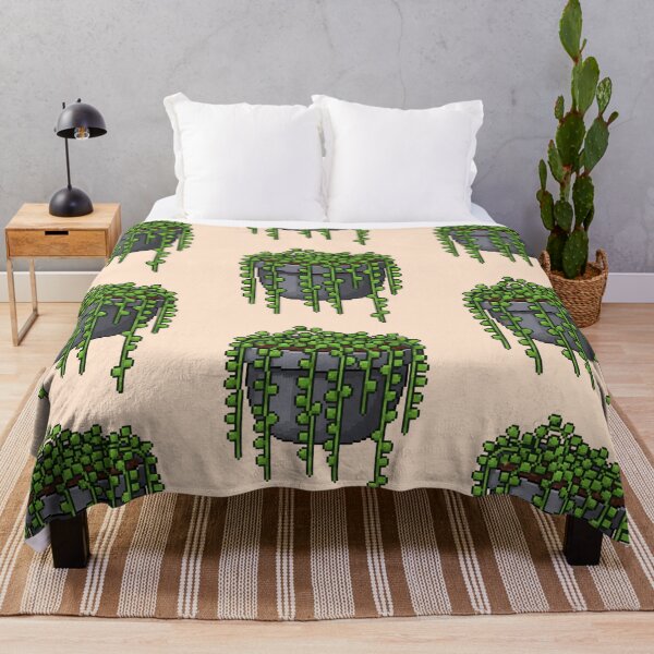 Item preview, Pixel Art Hanging Plant designed and sold by Potato Quality Prints.