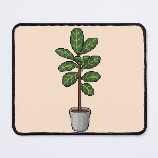 Item preview, Pixel Art Tall Ficus Plant designed and sold by Potato Quality Prints.