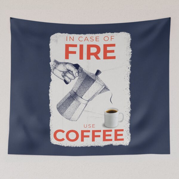 Item preview, In Case Of Fire Use Coffee designed and sold by Anniko Art Studio.