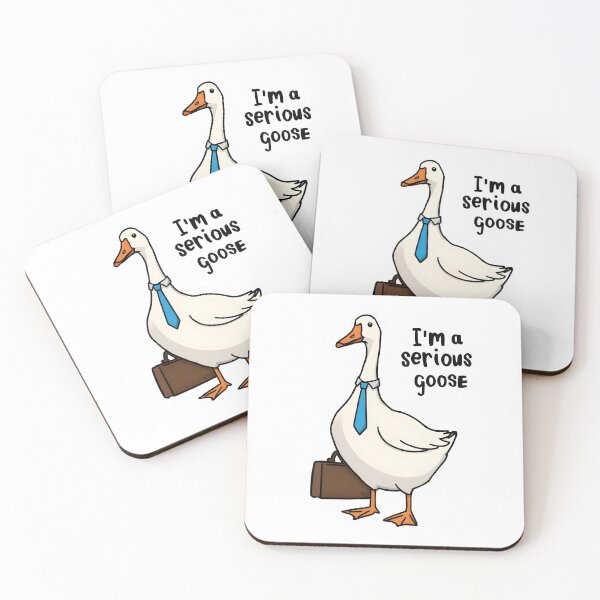 Item preview, Serious Goose Sticker – Professional Goose Design designed and sold by AnimeCraftLab.