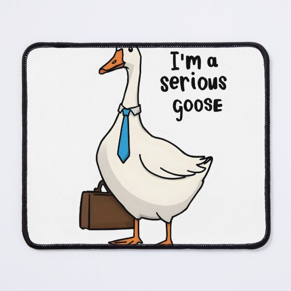 Item preview, Serious Goose Sticker – Professional Goose Design designed and sold by AnimeCraftLab.