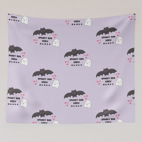 Item preview, Spooky Bat and Ghost Crew designed and sold by ShyHomebodyClub.