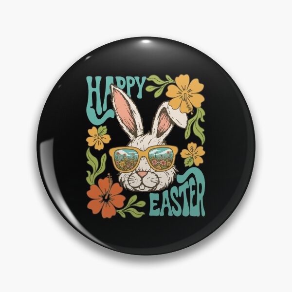 Item preview, Retro Groovy Bunny Floral Portrait designed and sold by SignumShop.
