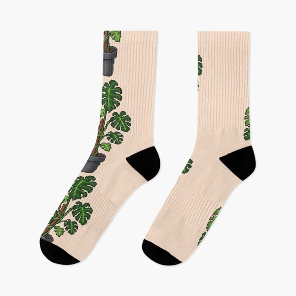 Item preview, Pixel Art Monstera Plant designed and sold by Potato Quality Prints.