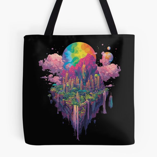 Item preview, Floating Island – psychedelic street art & pop art designed and sold by PLUSHIWORLDtm.
