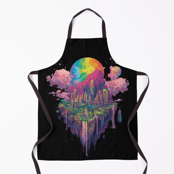 Item preview, Floating Island – psychedelic street art & pop art designed and sold by PLUSHIWORLDtm.