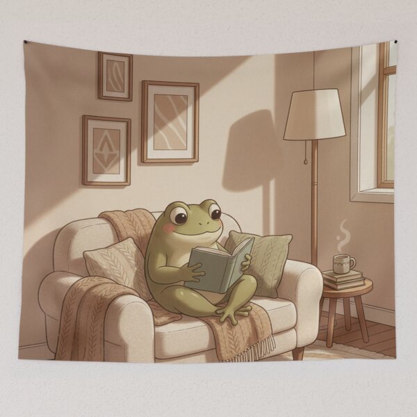 Item preview, Reading Frog and Hygge Moments designed and sold by HeyHas.