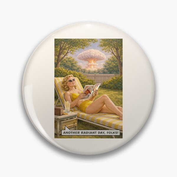 Item preview, Another Radiant Day, Folks! Atomic Bomb Sunbathing Joke designed and sold by Maljonic.