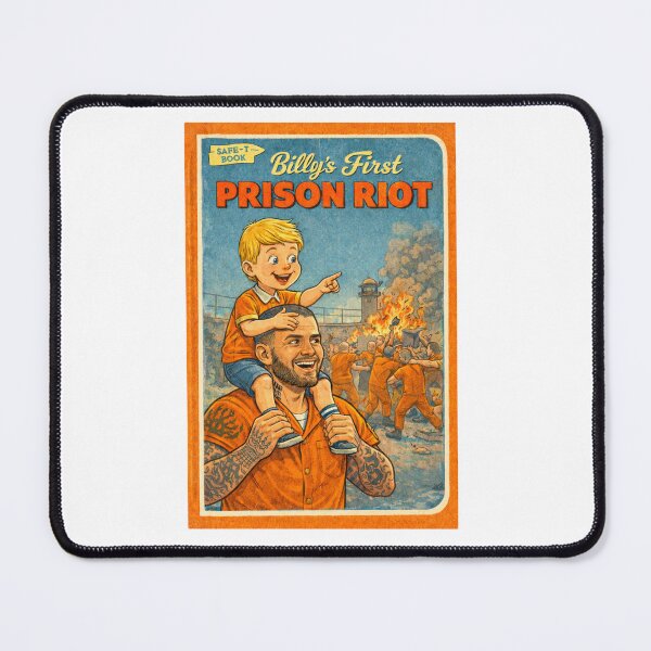 Item preview, Billy's First Prison Riot funny retro design designed and sold by The Sporty Nerd.