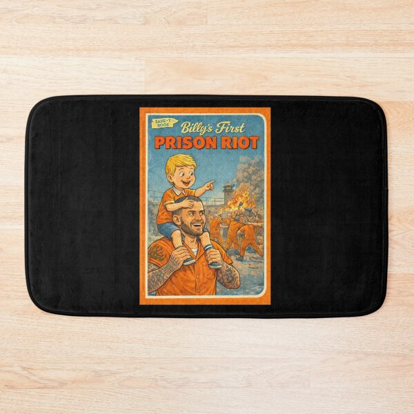 Item preview, Billy's First Prison Riot funny retro design designed and sold by The Sporty Nerd.